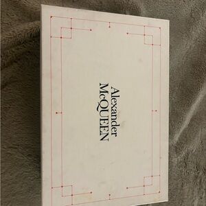 Alexander McQueen Cream Box with Red Accents
